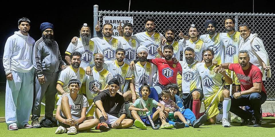 Full squad — warm-up night session